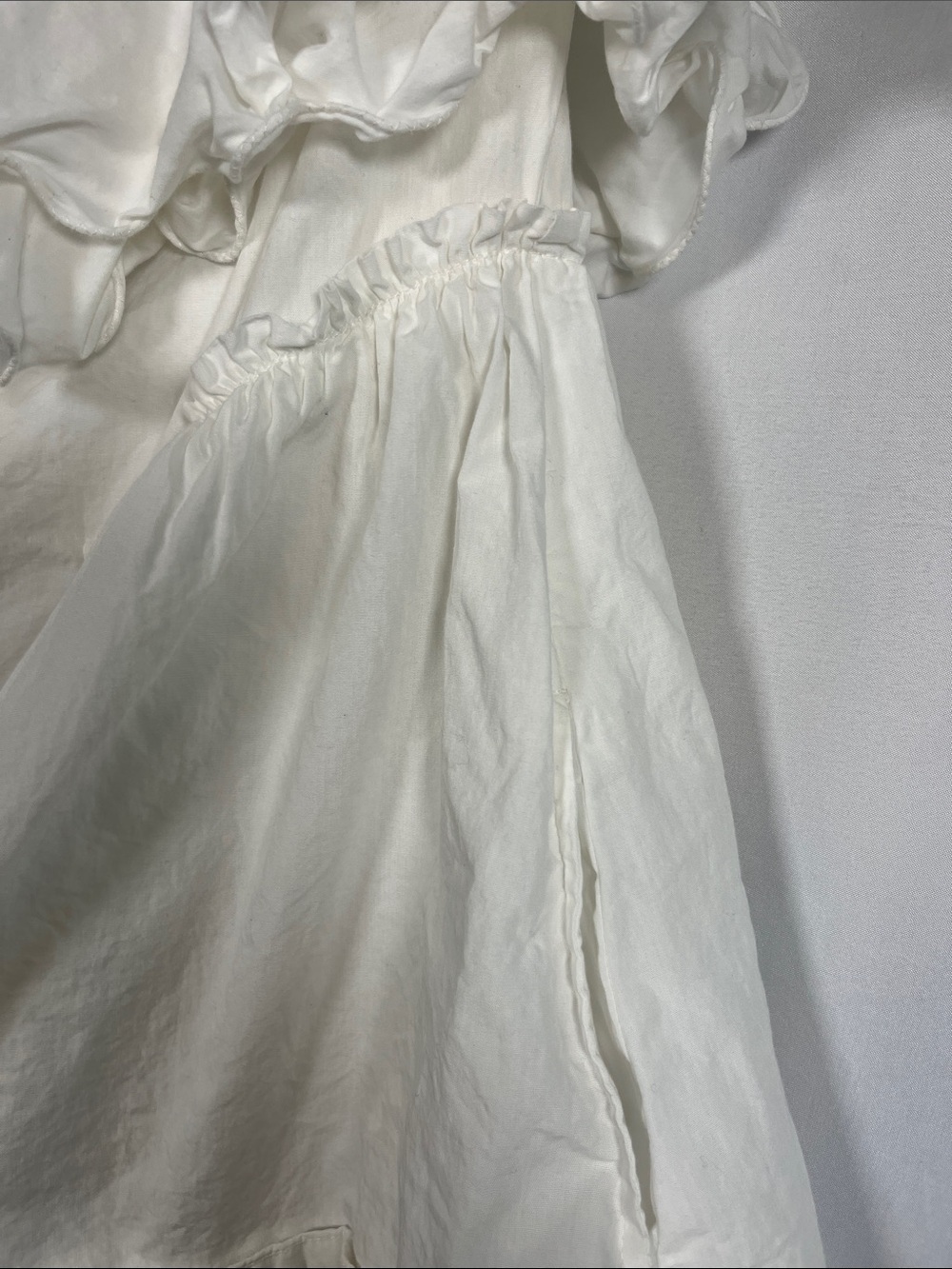 🛍️SALE🛍️Free people cotton poplin ruffle strapless top hidden pockets sz XS - Picture 2 of 5